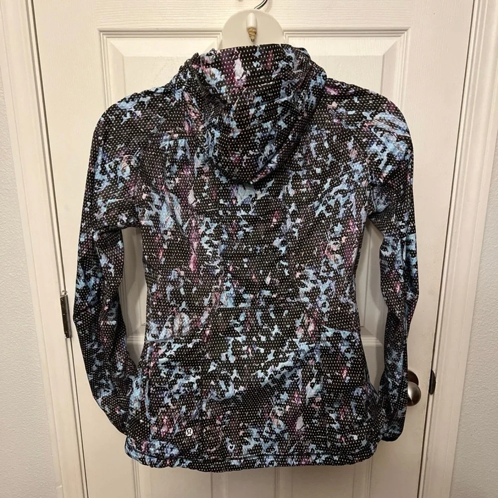 Lululemon Back Pack It Jacket Floral Sport Tranquil Blue Multi